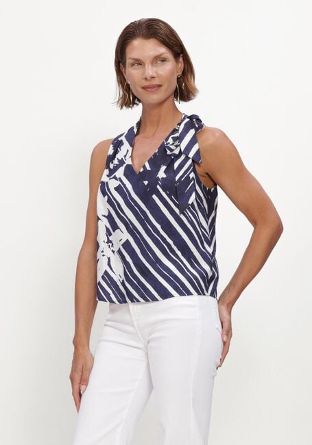 CAROLINE BISS Haut 1673 en bleu - large