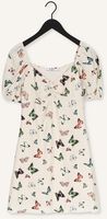 NA-KD Mini robe FRONT ROUCHING MINI DRESS Crème NA-KD Mini robe FRONT ROUCHING MINI DRESS Crème - medium