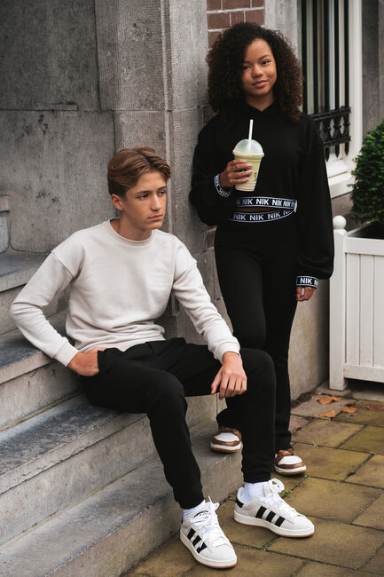 Zwarte NIK & NIK Cargobroeken JUSTIN SWEATPANTS - large