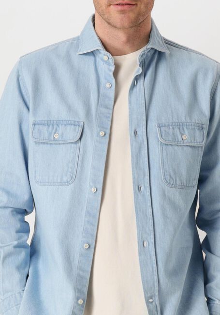 Blauwe PROFUOMO  OVERSHIRT DENIM LIGHT - large