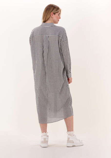 Grijze JUST FEMALE Midi jurk OCEAN SHIRT DRESS - large