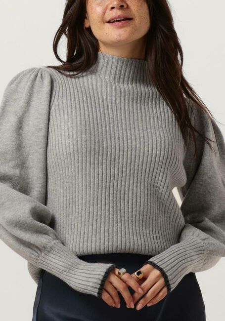 CO'COUTURE Pull ROW PUFF RIB KNIT en gris - large