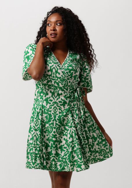 Y.A.S. Mini robe YASGREENA 2/4 WRAP DRESS en vert - large