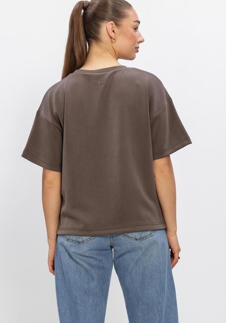 MY ESSENTIAL WARDROBE T-shirt HELLEMW EMB BOXY TEE en marron - large