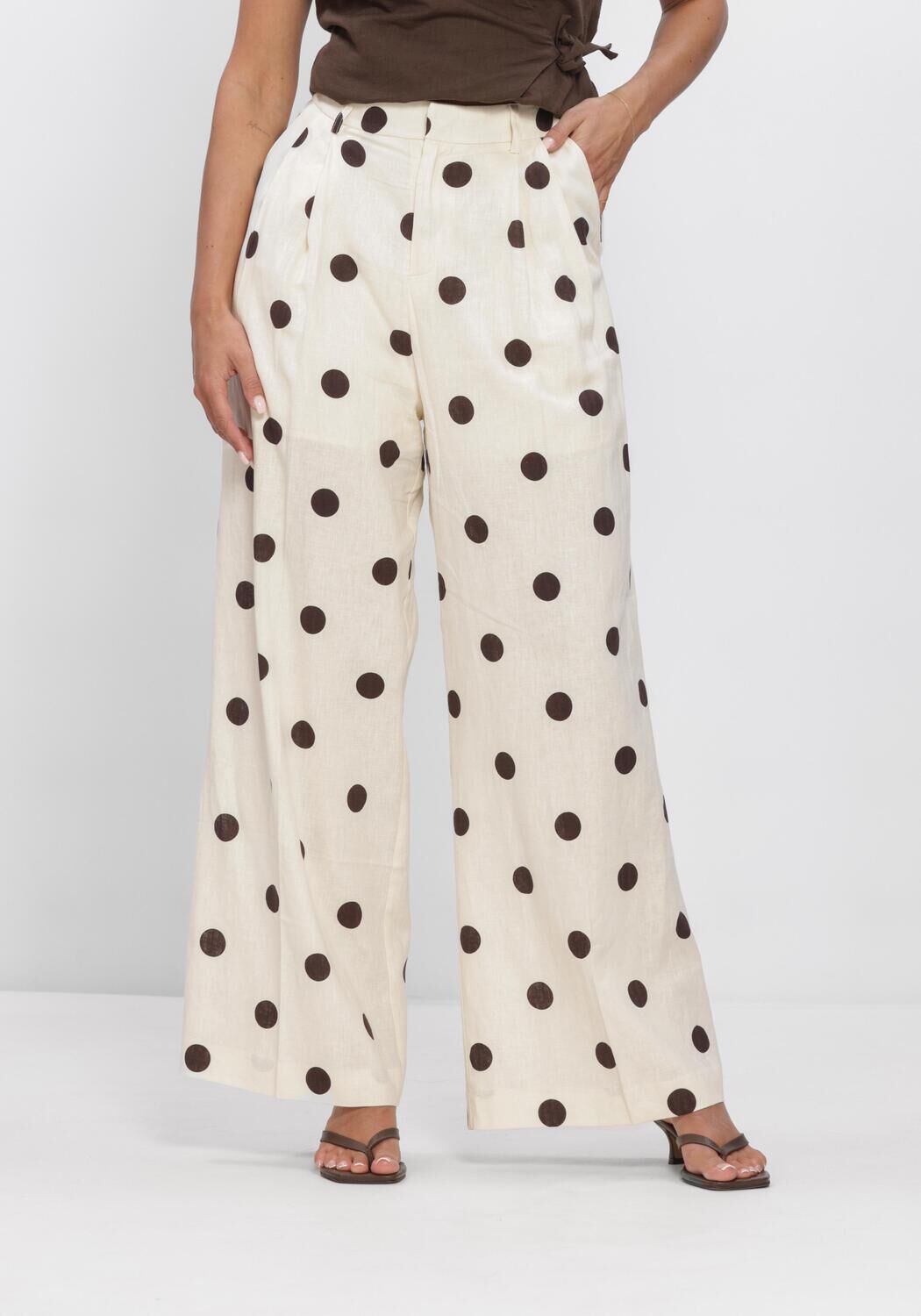 GRACE & MILA SS2623015 Pantalons &Eacute;cru - large