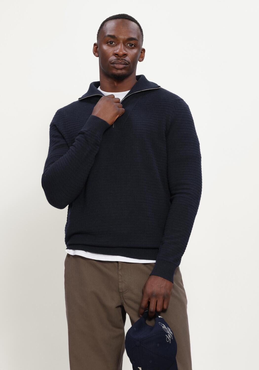 BLUE INDUSTRY Pull KNITWEAR Bleu fonc&eacute; - large