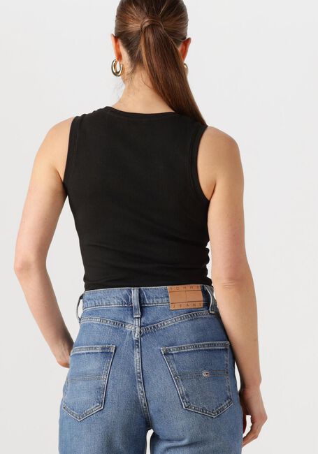 Zwarte TOMMY JEANS Top TJW ESSENTIAL RIB TANK EXT - large