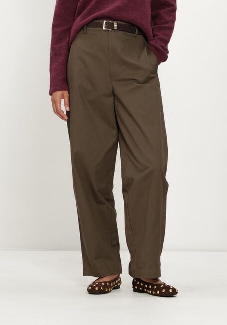 Olijf MY ESSENTIAL WARDROBE Wijde broek MWGISVA KENDEL BARREL PANT - large