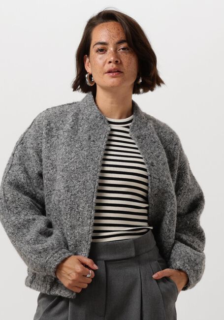 Grijze NUKUS Jassen BALTIMORE JACKET BOUCLE - large