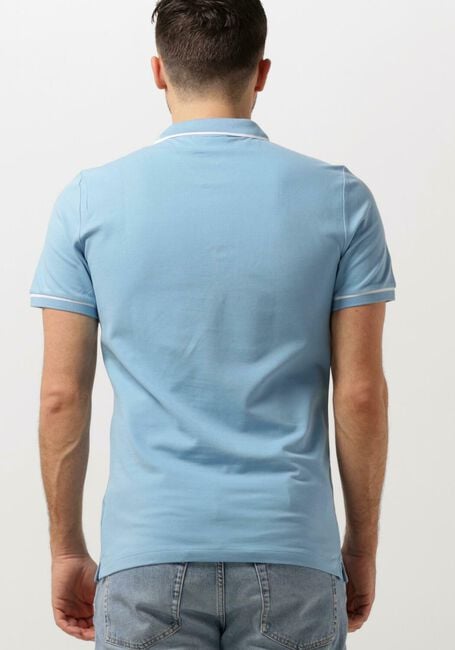 CALVIN KLEIN Polo TIPPING SLIM POLO Bleu clair - large