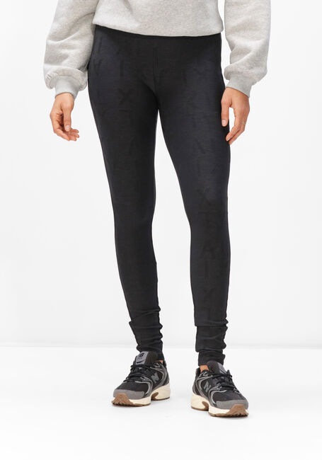 ALIX THE LABEL LADIES KNITTED ALIX JACQUARD LEGGING Pantalons en noir - large