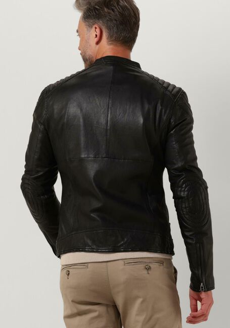Zwarte GOOSECRAFT Leren jas BIKER919 - large
