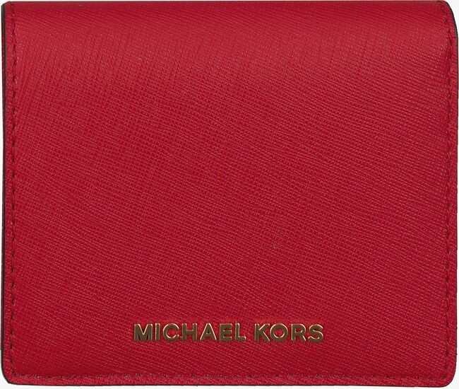MICHAEL KORS Porte-monnaie FLAP CARD HOLDER en rouge - large