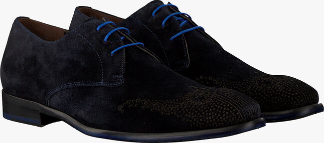 FLORIS VAN BOMMEL Chaussures à lacets 18075 en bleu - large