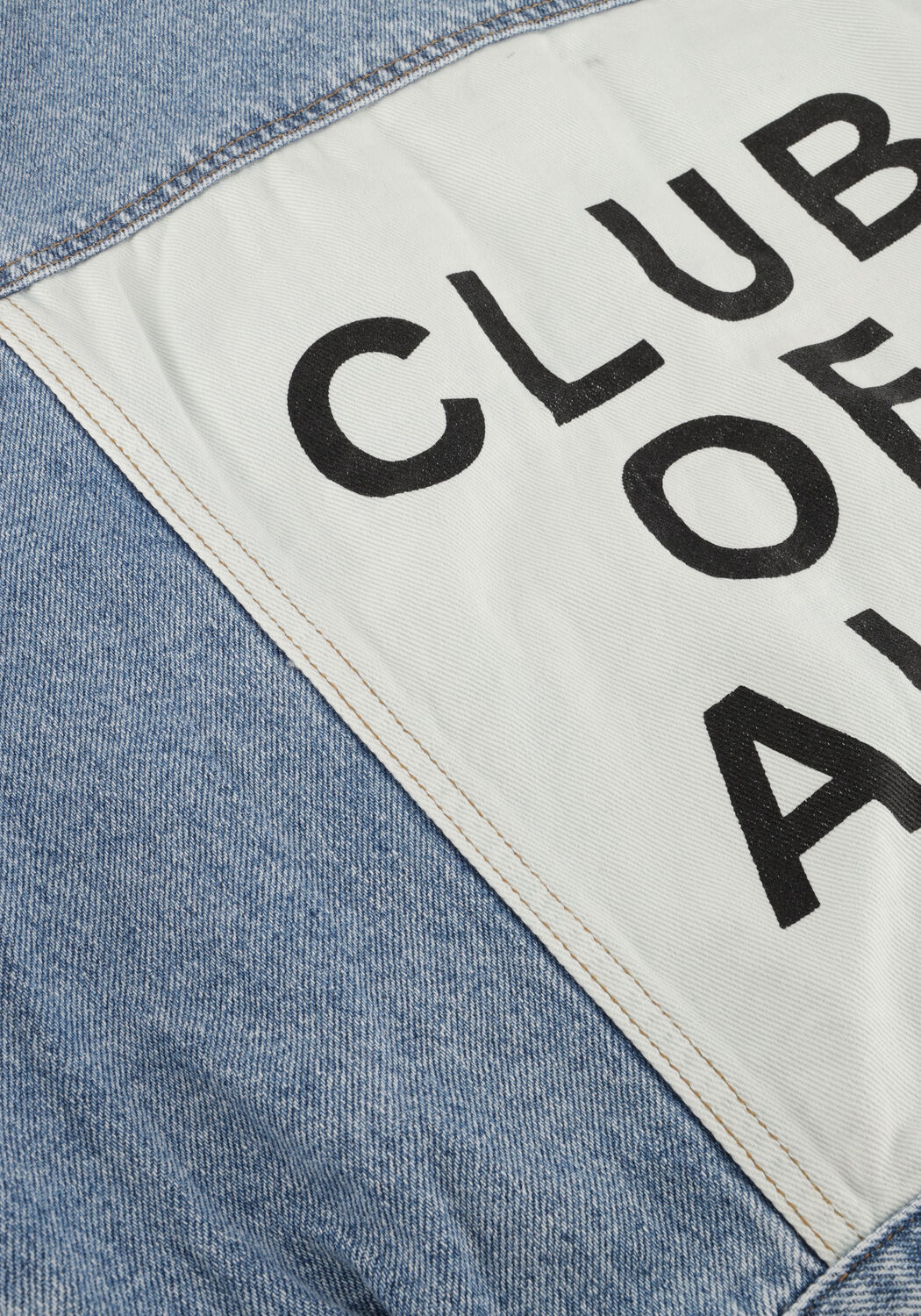 ALIX THE LABEL Veste en jean LADIES WOVEN SOFT DENIM PATCH JACKET Bleu clair - large