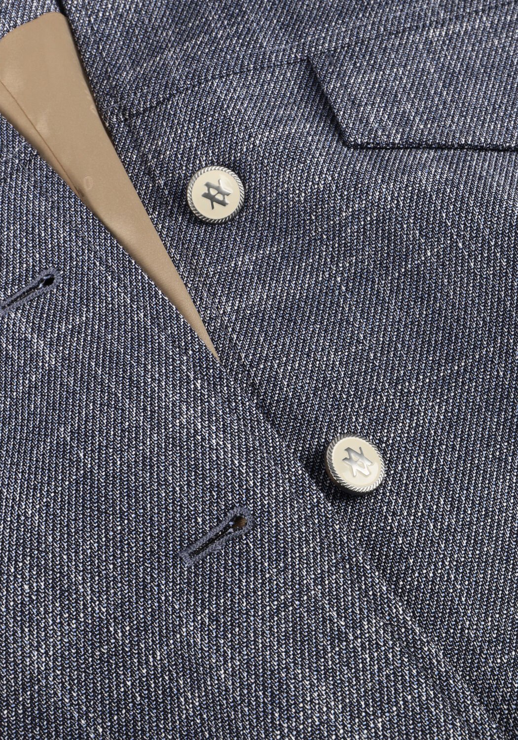 AAIKO Gilet OLIVIA DENIM VIS 368 en bleu - large