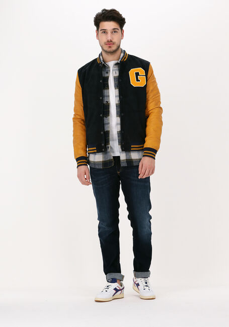 SELECTED MEN Surchemise SLHLOOSEKELLEN OVERSHIRT LS MI Bleu foncé - large