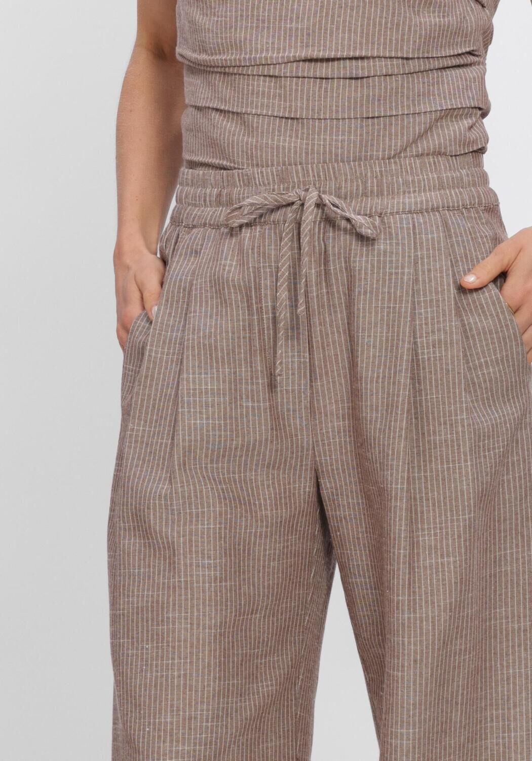 CO'COUTURE Pantalon large JIHOCC STRIPE LL PANT Sable - large