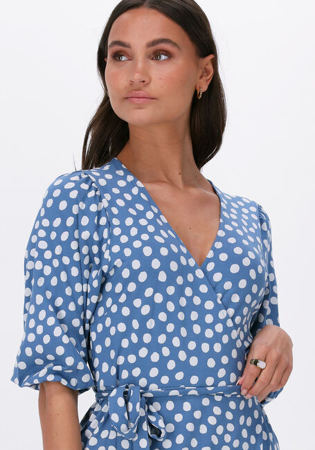 Blauwe JANSEN AMSTERDAM Maxi jurk NADINE - large