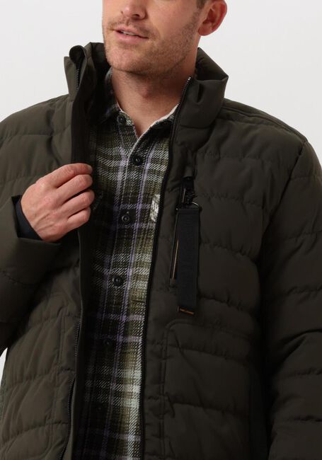PME LEGEND Veste matelassé SHORT JACKET FREIGHTYET PERFOR STRETCH en vert - large