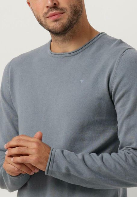 PUREWHITE Pull GARMENT DYE KNIT WITH ROUND NECK en bleu - large