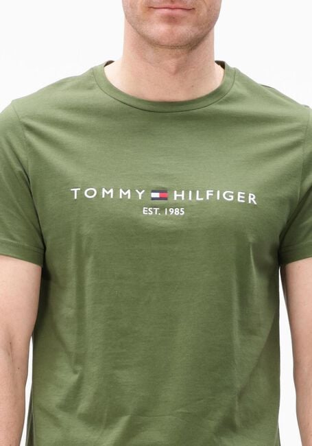 TOMMY HILFIGER T-shirt TOMMY LOGO TEE Olive - large