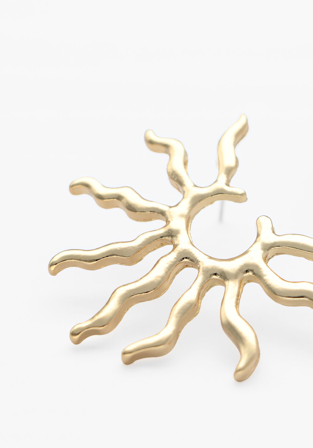 NOTRE-V Boucles d'oreilles EARRING HALF SUNS Dor&eacute; - large