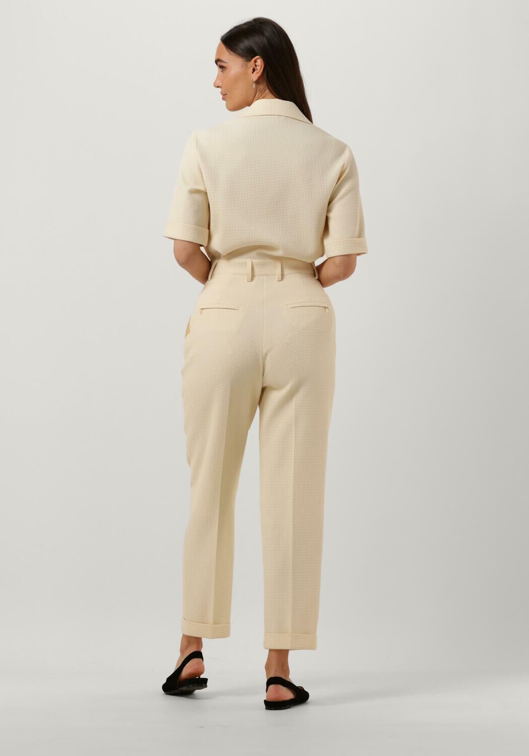 Creme VANILIA Jumpsuit WAFEL SHORTSLEEVE Omoda
