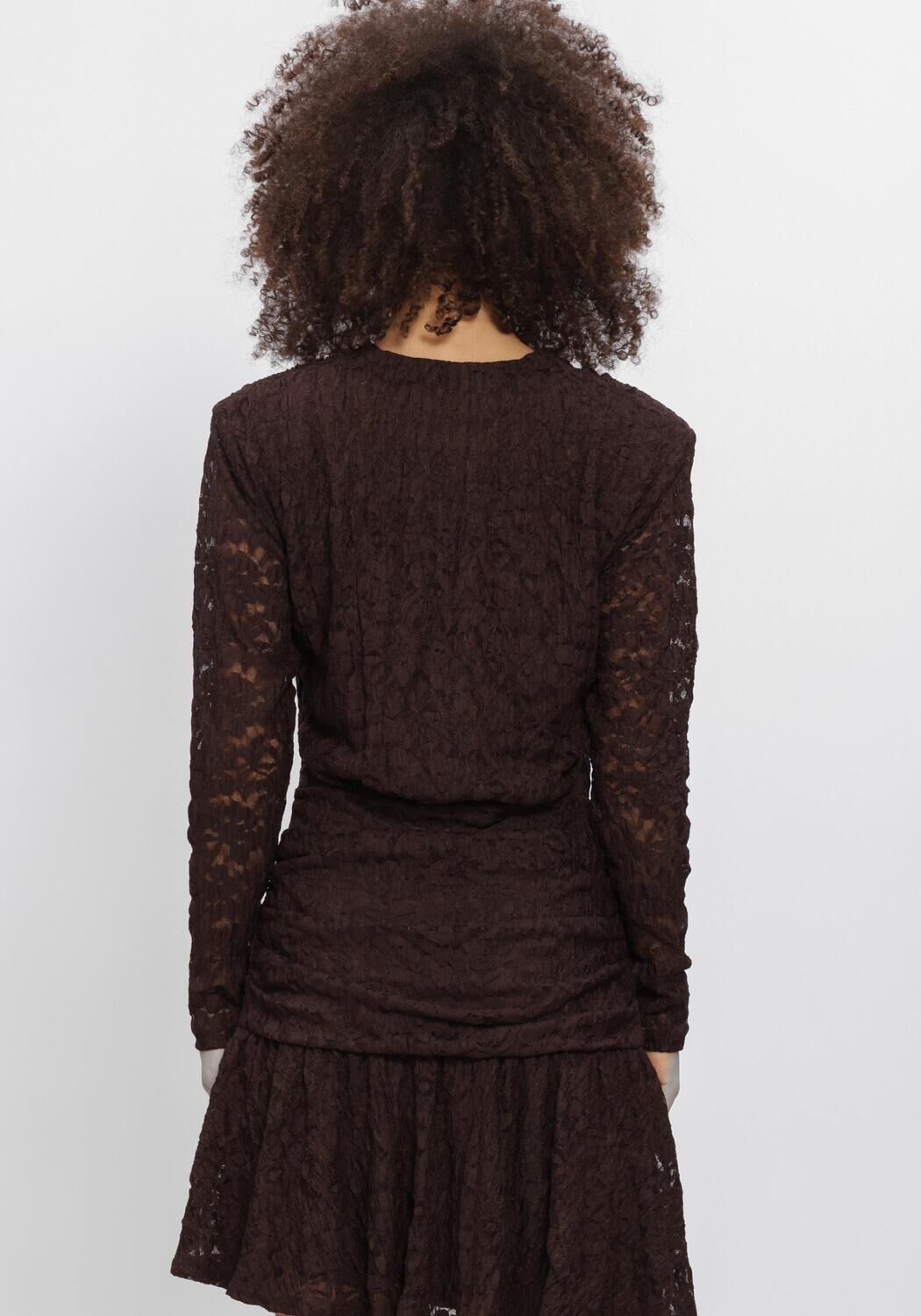 Bruine DANTE6 Mini jurk SKYDANCE LACE MINI DRESS - large