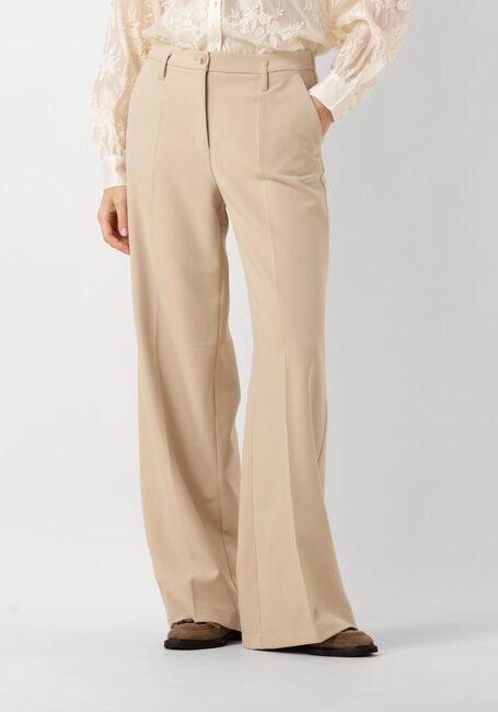 SUMMUM Pantalon large TROUSERS FOAM UNI_ en beige - large