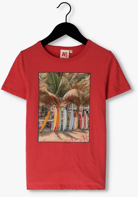 AO76 T-shirt MAT T-SHIRT BOARDS en rouge - large