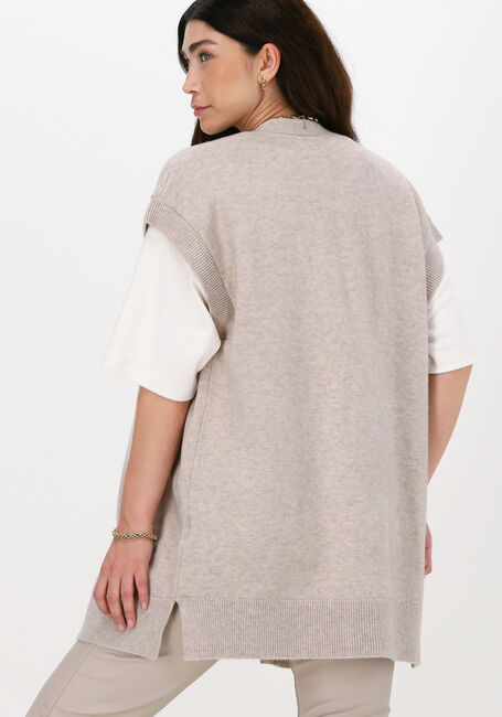CO'COUTURE Spencer ROWIE LONG BUTTON VEST en beige - large