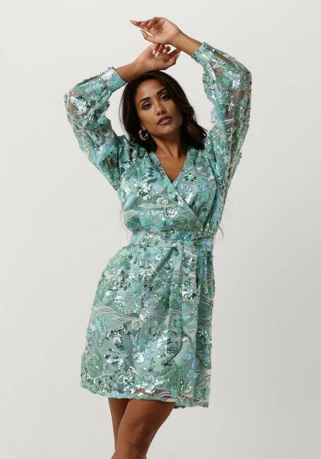 FREEBIRD Mini robe DIEKE en vert - large