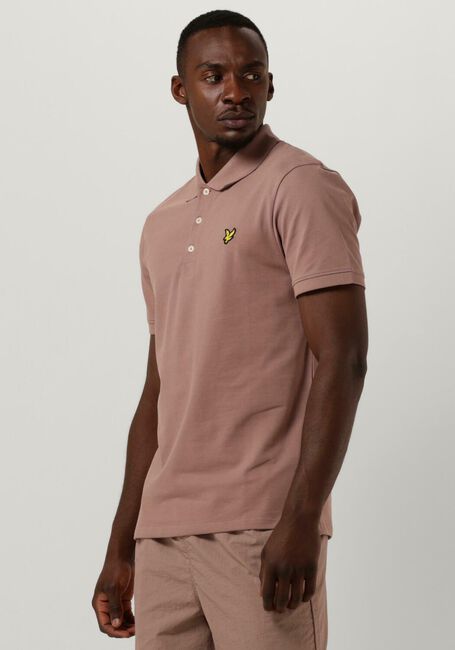 LYLE & SCOTT Polo PLAIN POLO SHIRT en rose - large