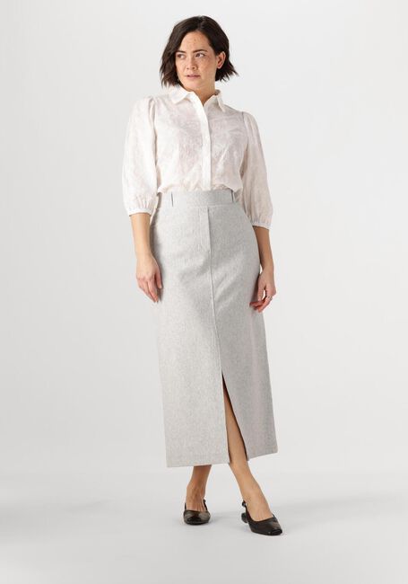 Witte JANSEN AMSTERDAM  OUMA BLOUSE WFE 722 3/4 PUFFED SLEEVE - large