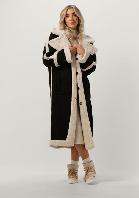 OBJECT Manteau OBJKHALESI OVERSIZED COAT en noir - large