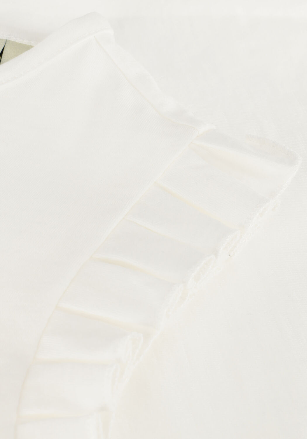 LIKE FLO Haut SLUB TEE RUFFLE SHOULDER Blanc - large