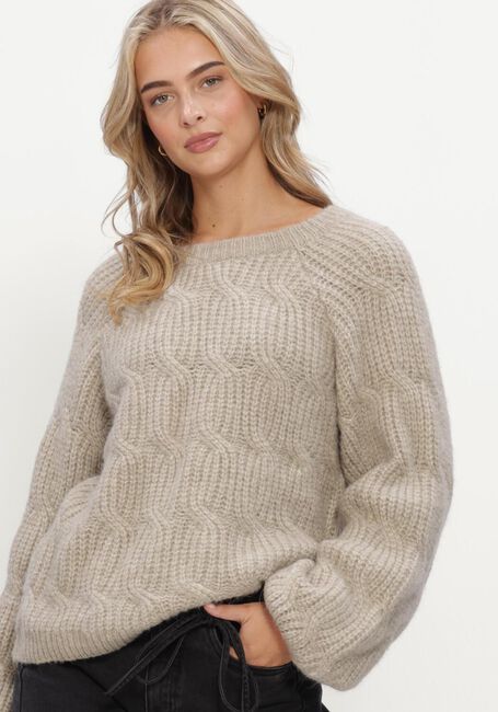 Y.A.S. Pull YASBOLA LS KNIT PULLOVER en beige - large