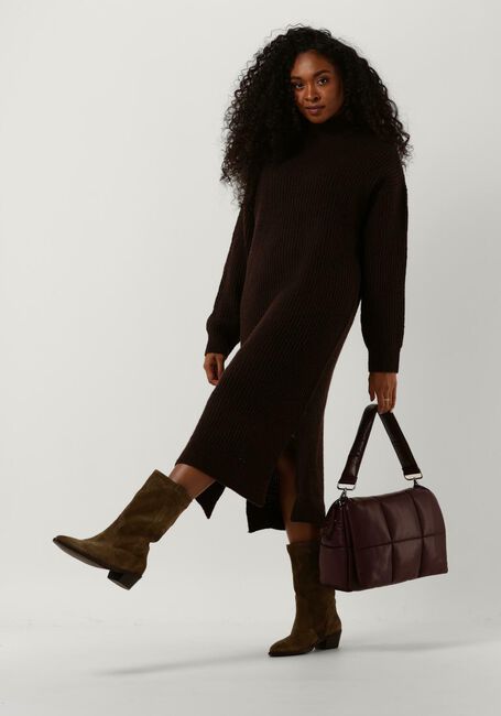 MINIMUM Robe midi PIPPALIKA en marron - large