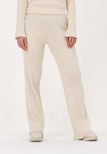 ANOTHER LABEL Pantalon évasé AURELIE KNITTED PANTS Sable - large