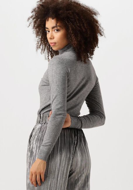 OBJECT Col roulé OBJTHESS L/S ROLLNECK KNIT PULLOVER en gris - large