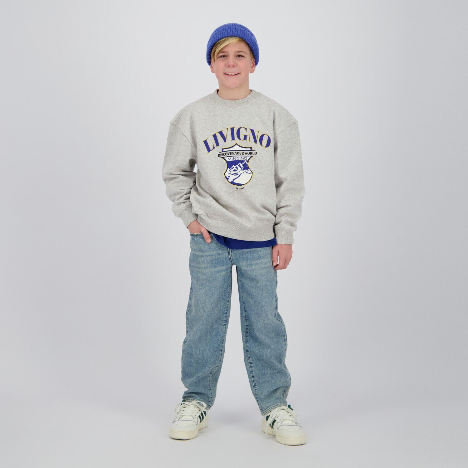 Lichtgrijze VINGINO Trui NURI - large