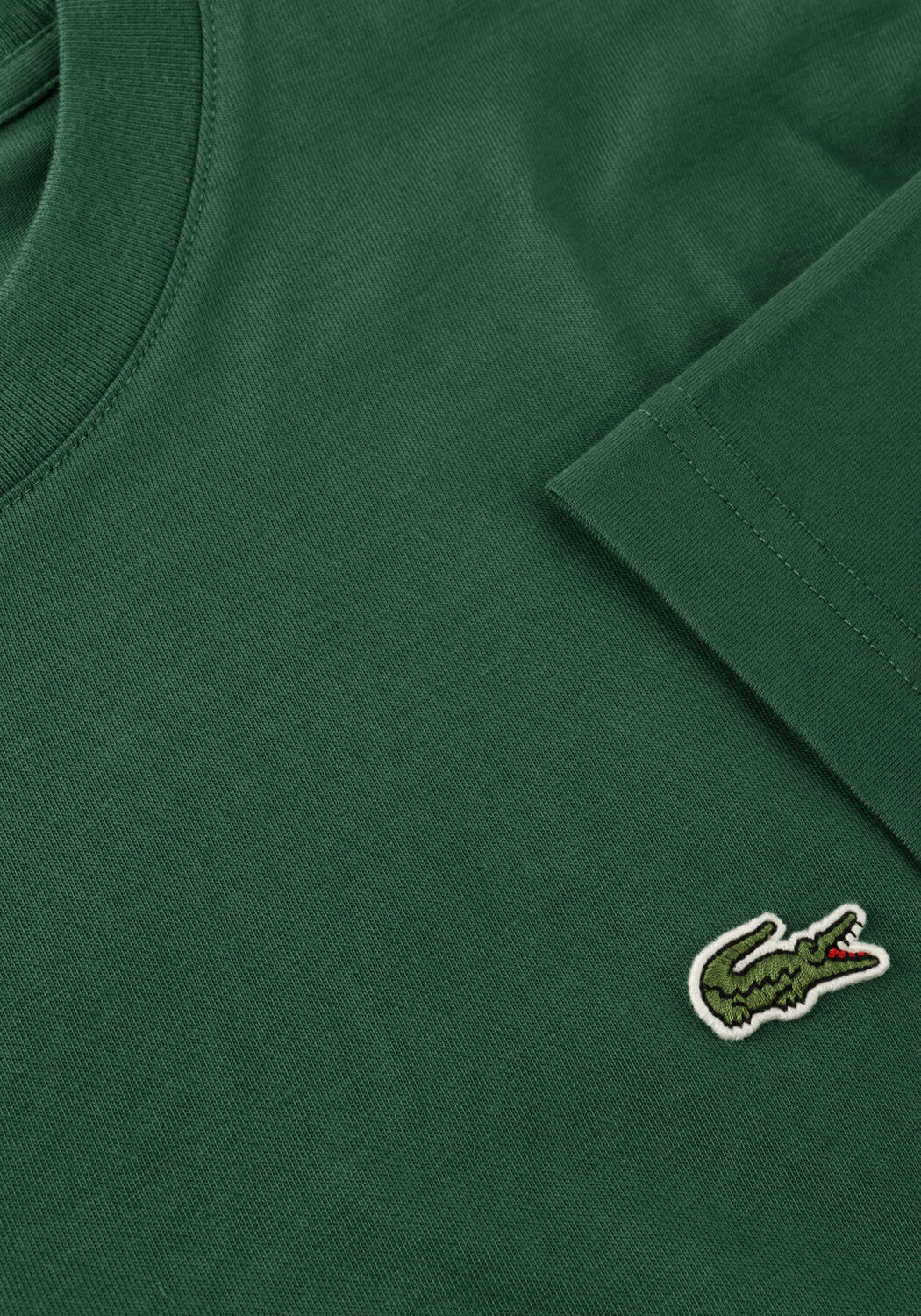 LACOSTE T-shirt COTTON T-SHIRT Vert fonc&eacute; - large