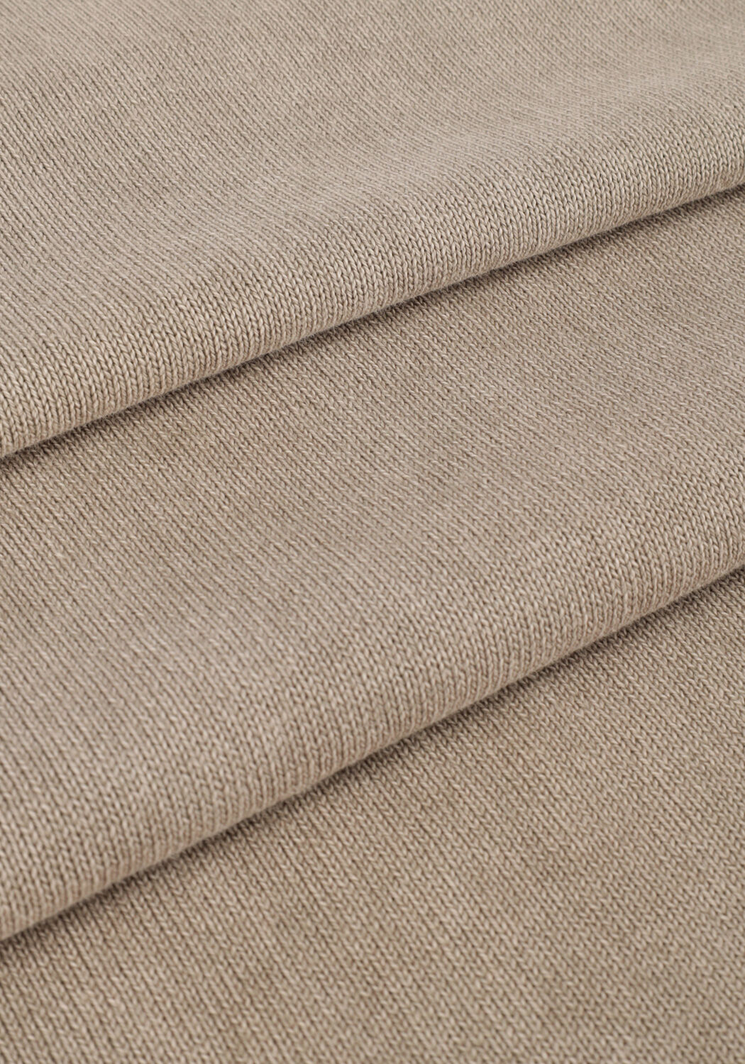 PURE PATH Pull FLAT KNITTED SHIRT WITH SMALL LOGO ON CHEST Sable - large