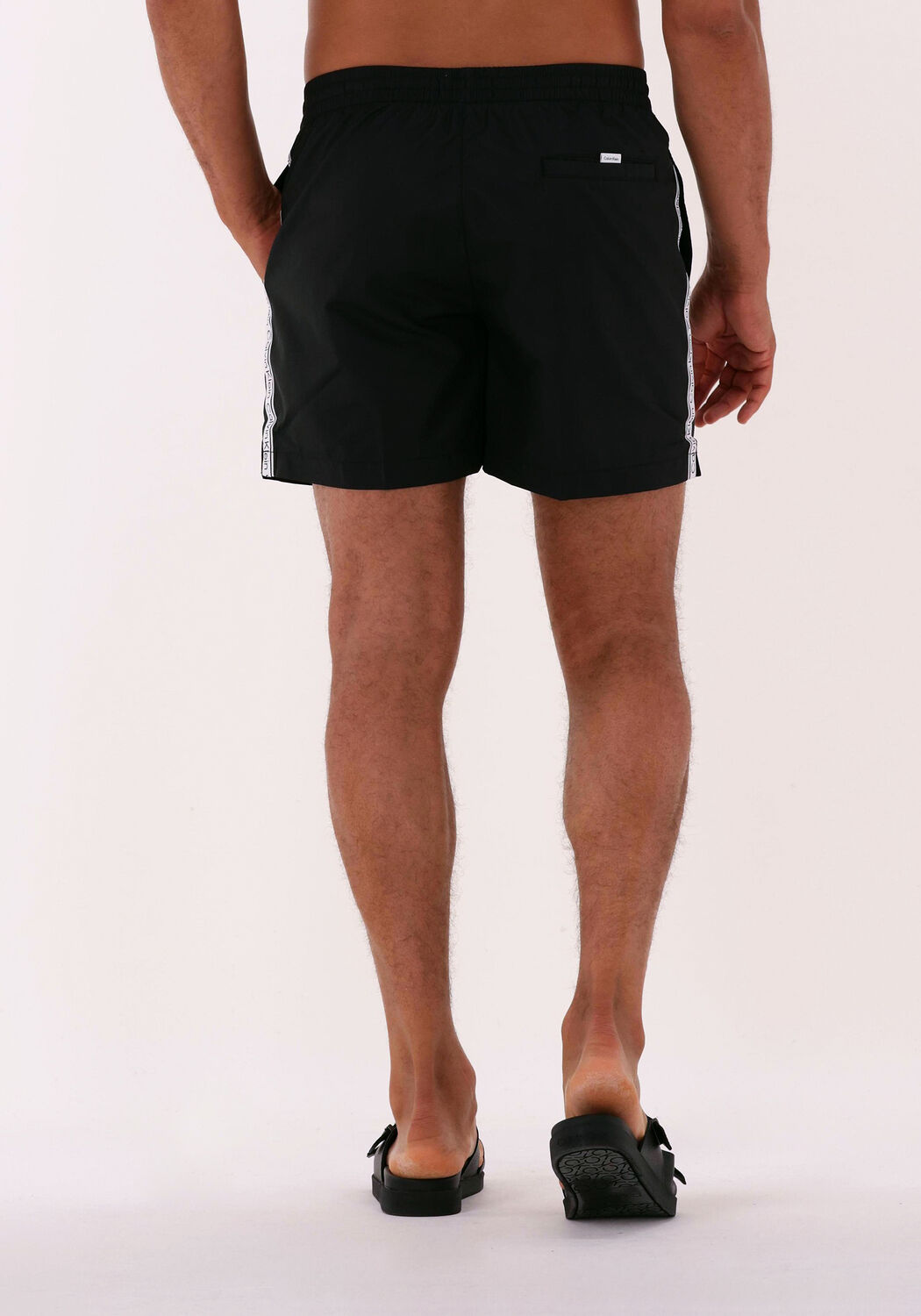 CALVIN KLEIN UNDERWEAR MEDIUM DRAWSTRING NOS Shorts de bain en noir - large