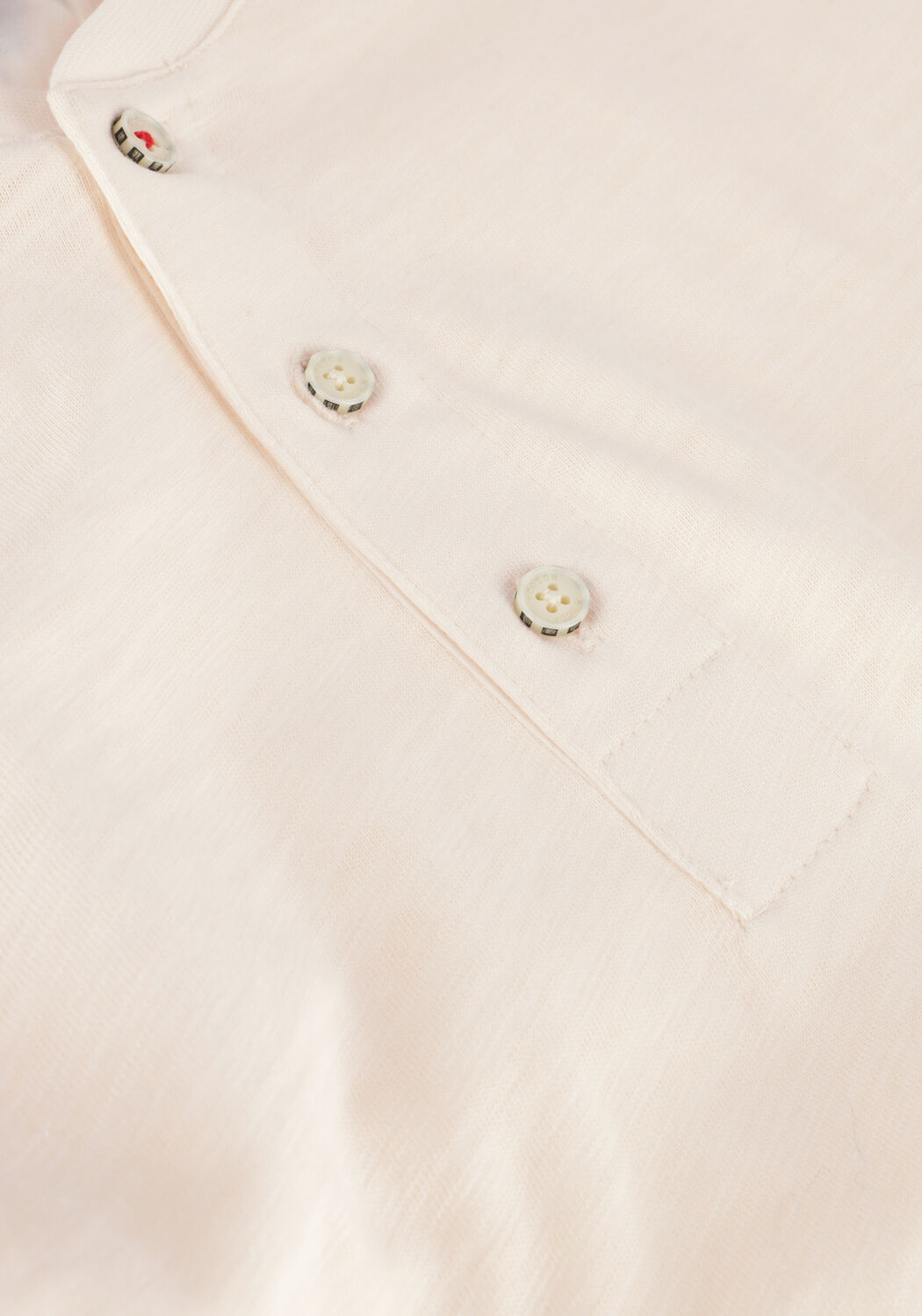 SCOTCH & SODA SLUB HENLEY LONG SLEEVE TEE Polos & T-Shirts Blanc - large