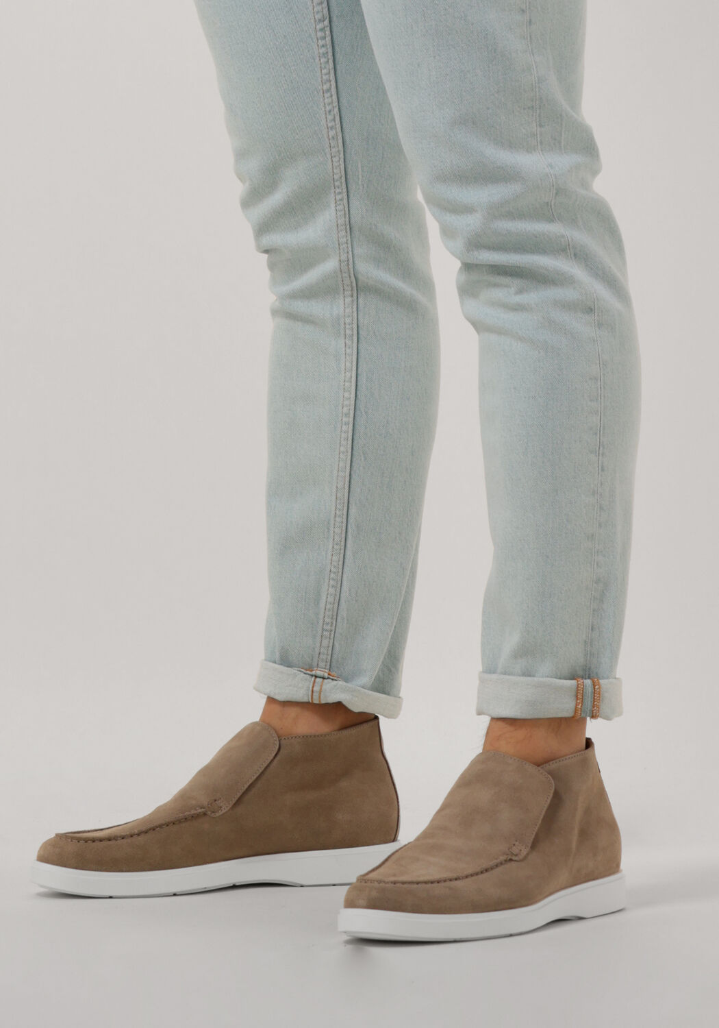 GIORGIO 28767 Chaussures &agrave; enfiler en beige - large