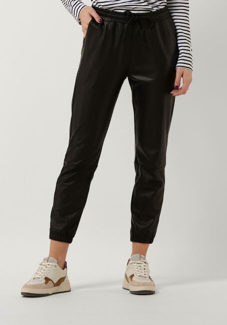 10DAYS Pantalon LEATHER CROPPED JOGGER en noir - large