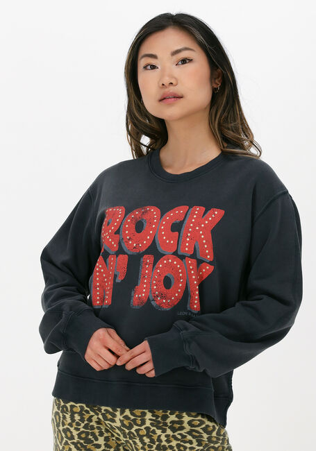 Grijze LEON & HARPER Sweater SORTIE JC55 NEON - large