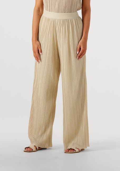 AIMEE THE LABEL Pantalon large RAMSES en beige - large